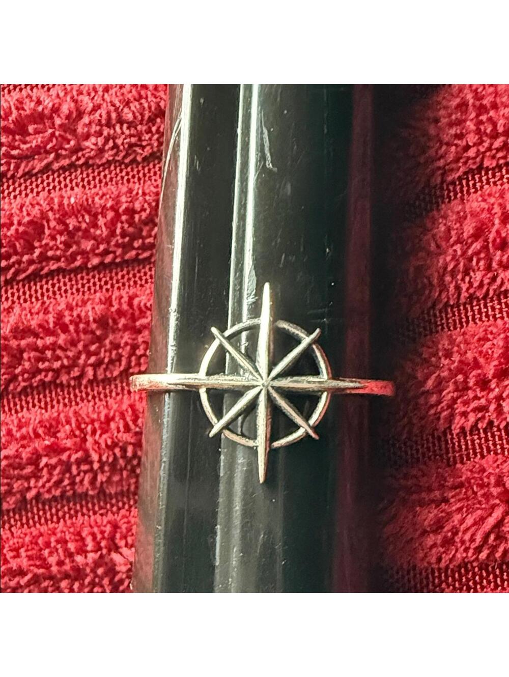 Sterling Silver Compass Ring